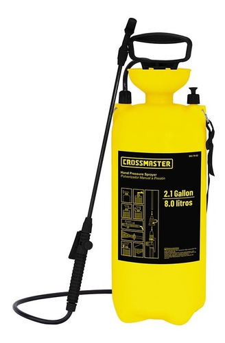 Pulverizador Atomizador Crossmaster Manual A Presión 8l Prof
