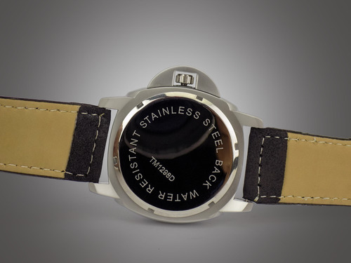 Relógio Masculino Prateado C/ Pulseira De Couro Original