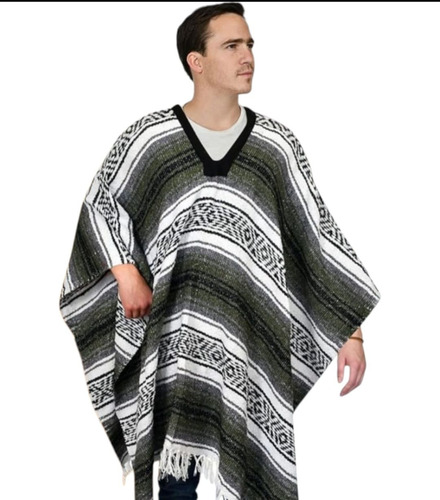 12 Ponchos Artesanales Y Economicos, Sarape, Jorongo,