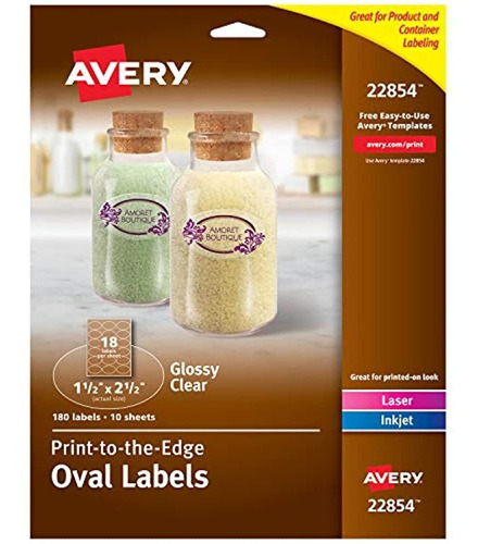 Avery - Etiquetas Ovaladas Con Impresoras Láser