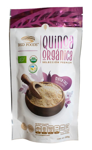 Bsd Foods Quinoa Organica Premium 220 G Libre De Gluten