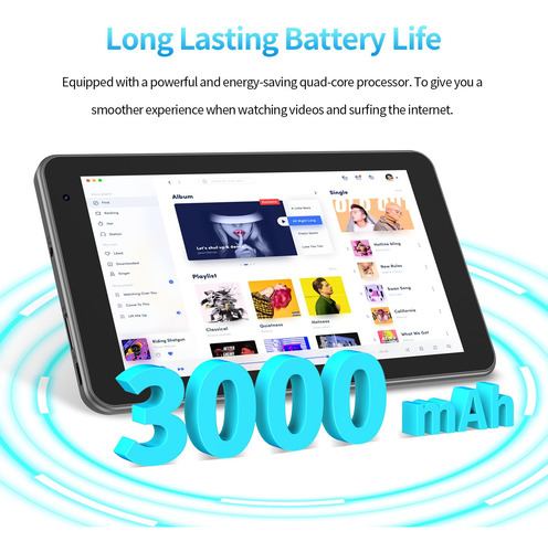 Saiwan Tablet Android 7 Pulgadas, Tablet Portátil 3g Lte, Wi