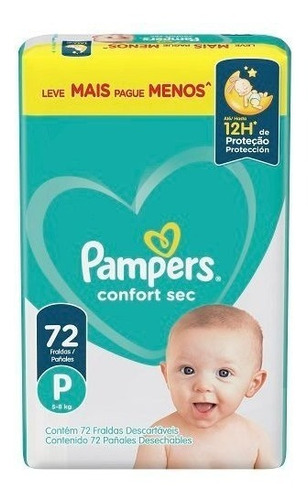 Pampers Confort Sec P X 72