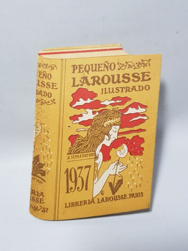 Antigua Tarjeta Publicitaria Pequeño Larousse 1937 Mag 57908