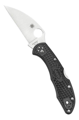 Spyderco C11fpwcbk Delica 4 Negro Frn Liso Wharncliffe Cuchi