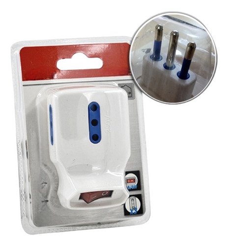 Adaptador De Enchufe Triple Con Interruptor 1500w Sec
