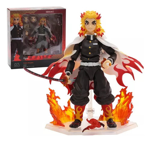 Figura De Acción Kyojuro Rengoku J De Figma 553 Demon Slayer