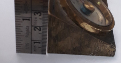 Pisapapeles Fiat Con Termómetro Y Reloj Antiguo (Usado)