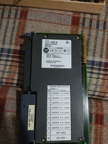 Tarjeta 1771-ofe2/b Salidas Analógicas 4-20 Ma Para Plc 5 (Usado)