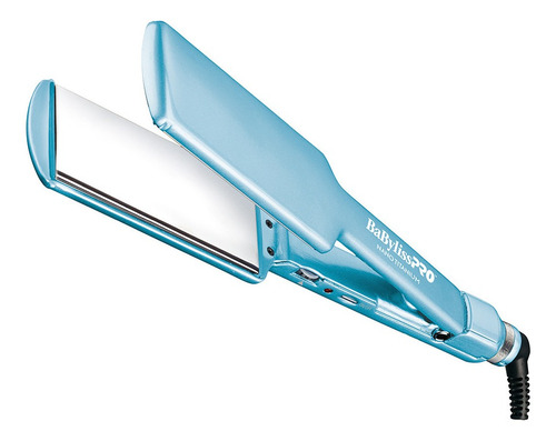 Plancha Alisadora Profesional Extra Ancha 4074 Babylisspro Color Celeste