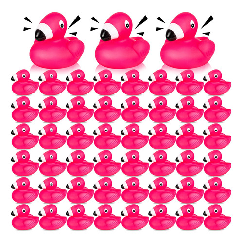 Patos De Goma Flamencos Para Niños, 12 Juguetes De Baño D.