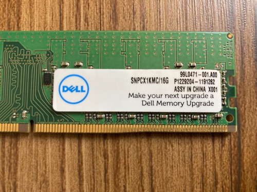 Imagem 3 de 3 de Memória 16gb Ddr4 Dell Snpcx1kmc/16g