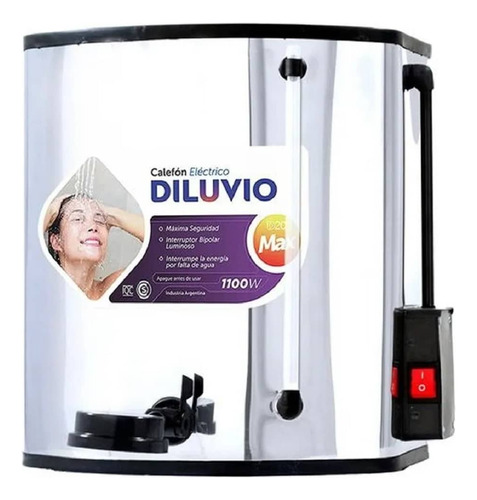 Calefon Electrico 20lts Diluvio Inox