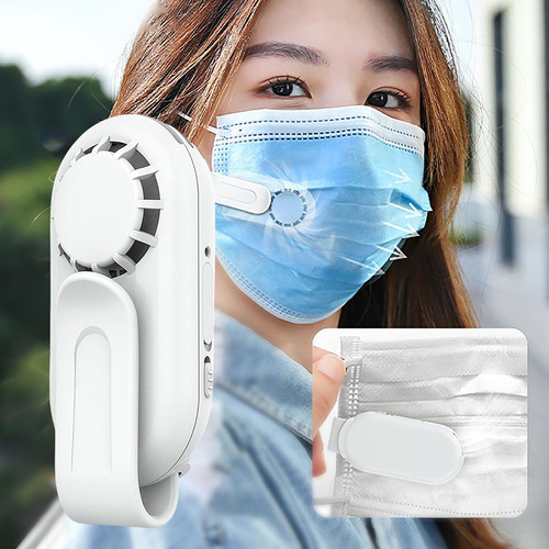 Ventilador Elétrico Recarregável Usb Clip-on Para