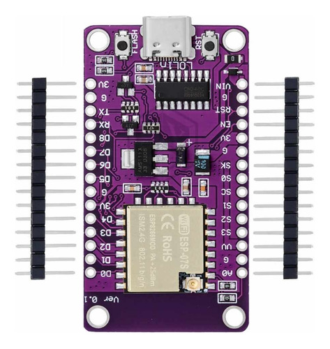 Modulo Nodemcu Esp07s Usb Tipo C Lua Esp8266 Wifi Lolin