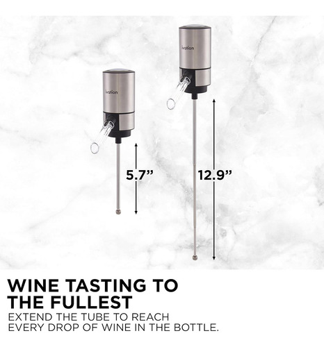Aerador Y Dispensador De Vino Ivation Acero Inoxidable