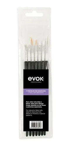 Pinceles Para Decoración De Uñas Evok