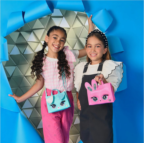 Bolsa Interactiva Purse Pets Para Niñas Vipooch Color Turquesa