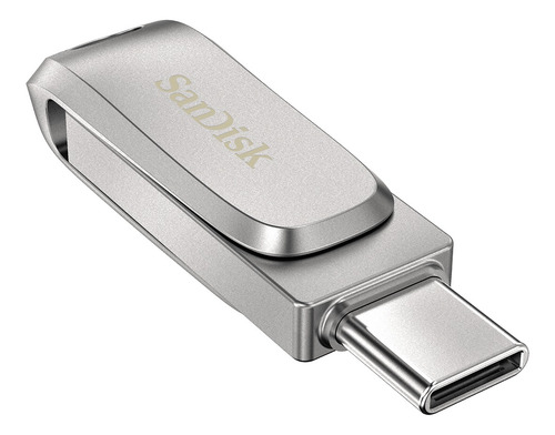Imagen 3 de 3 de Pendrive SanDisk Ultra Dual Drive Luxe 256GB 3.1 Gen 1 plateado