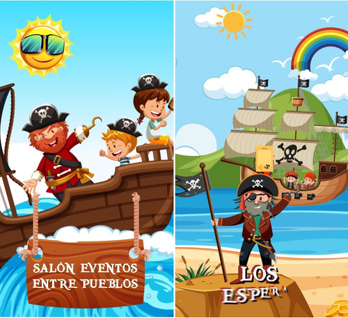Video Invitación Cumpleaños Animadas Piratas Infantil