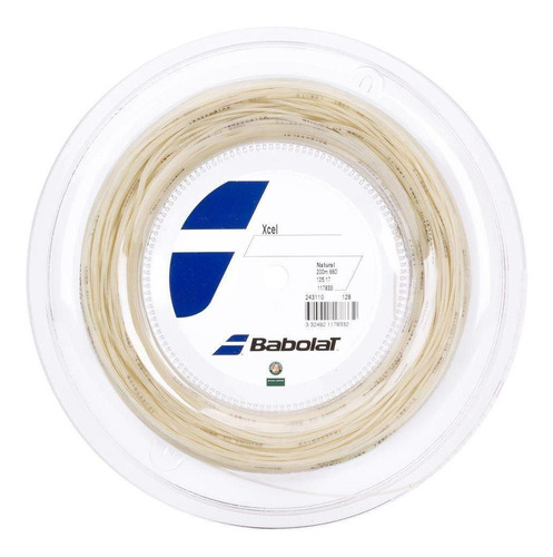 Corda Babolat Xcel 17l 1.25mm Natural Rolo Com 200 Metros