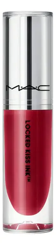 Batom líquido MAC Locked Kiss Ink cor coral escuro