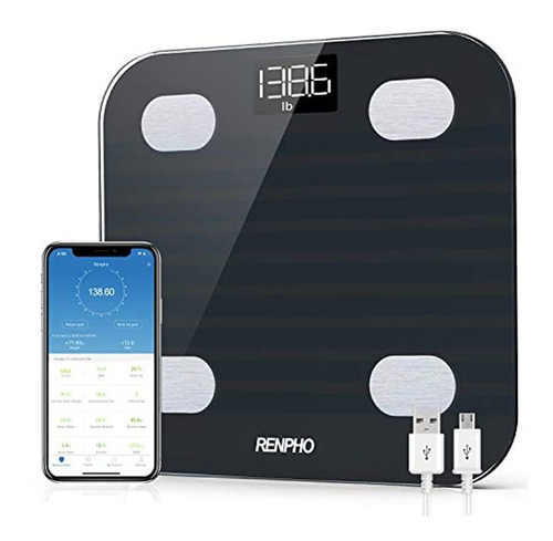 Renpho Báscula De Grasa Corporal Con Bluetooth