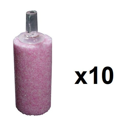 Kit Pedra Porosa Cilíndrica Rosa (16x33mm) X10