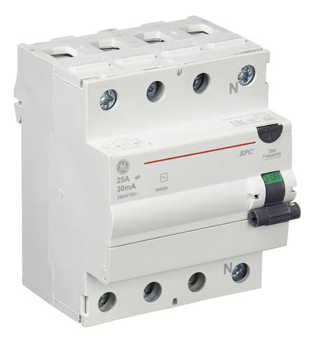 Interruptor Diferencial 4x25a 30ma 240v General Electric