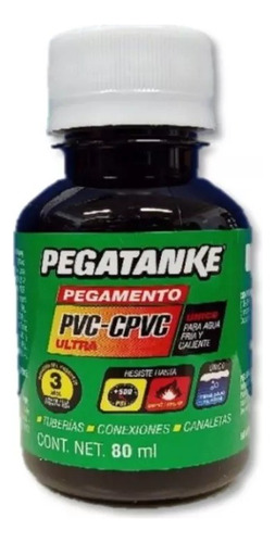 Pega Soldadura Líquida Pvc Cpvc Agua Fría Caliente 80 Ml