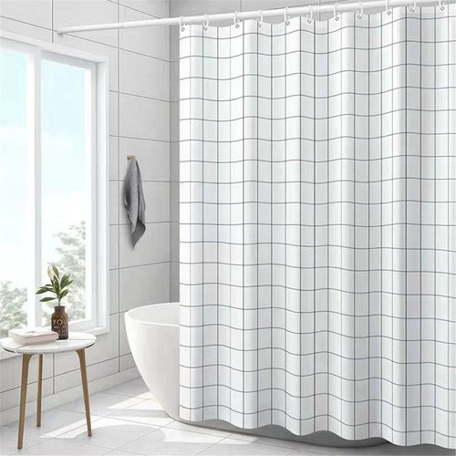 Cortina De Ducha Peva De 180 X 180 Cm Con Diseños Estampados