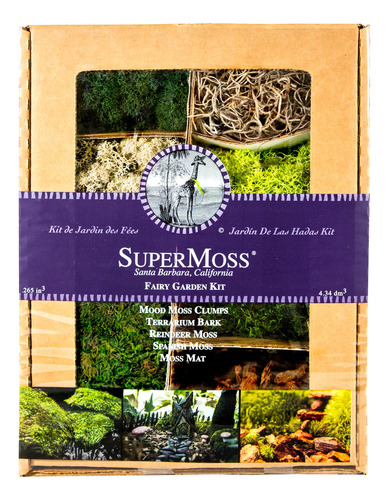 Supermoss (50310) Kit De Jardin De Hadas, Musgos Mixtos, 4 O