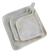 Comprar Set Tejido Agarraderas Posa Calientes De 3 Piezas