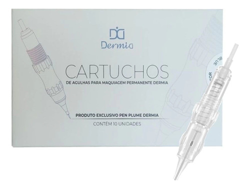 10 Agulha Dermia Plume Easy Click Rosca 1rl 0.20mm 1 Ponta