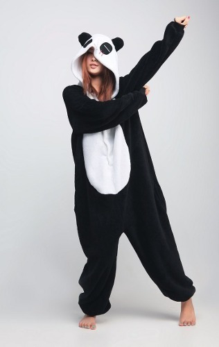 Imagen 2 de 7 de Pijama Oso Panda Kigurumi Kawaii Polar Entero Adulto
