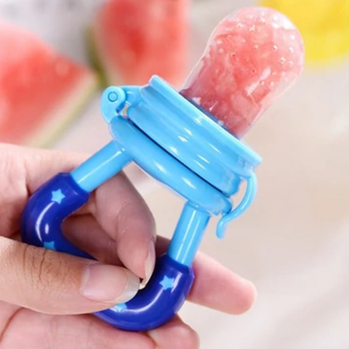 Kit 2 Chupetas Alimentadoras Frutas Papinha Introducao Bebe