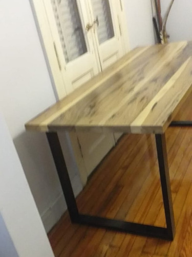 Imagen 8 de 8 de Mesa Malcom De Comedor Estilo Industrial Madera Dura Maciza