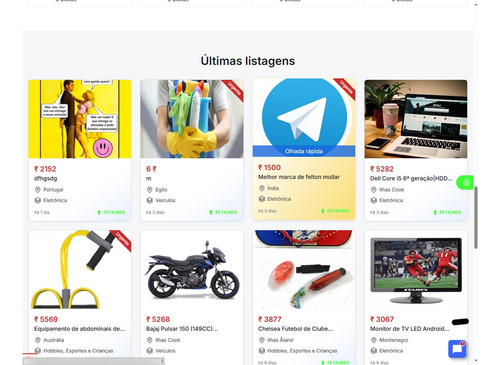 Script Para Classificados Marketplace Laravel