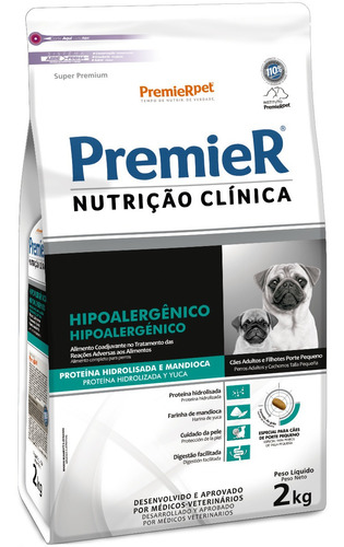 Premier Nutrición Clínica Para Perros Pqñs Hipoalergénico 2k