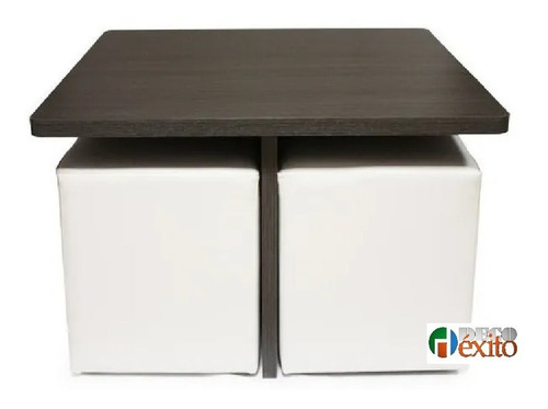 Puff Cuadrado Con Mesa. Decoexito