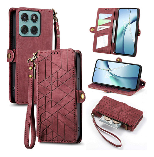 Funda De Piel Tipo Cartera Para Motorola Edge 60 Fusion 60 Pro