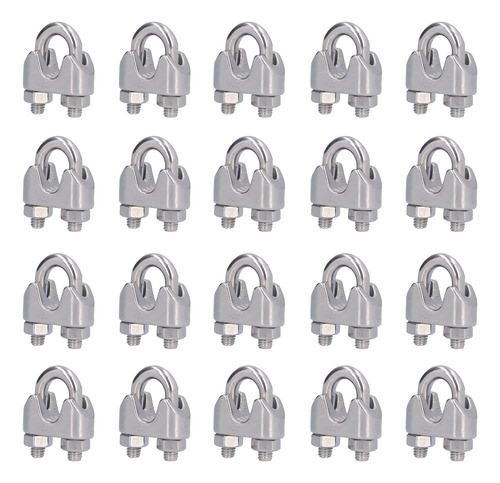 Abrazadera De Alambre, 20 Piezas, Hardware De Acero Inoxidab
