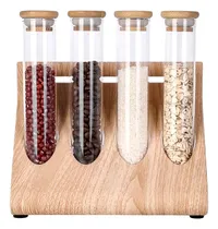 Comprar Set Especieros Organizador Condimentos Especieros Cocina 4pz Especiero Madera Condimenteros Especieros Organizador Condimento Especieros Cocina Organizador Condimentos Especiero Vidrio Pasteleriuscl