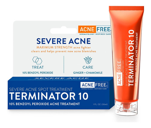 Acne Free Terminator 10 Acne Spot Treatment 1oz. 3 Pack