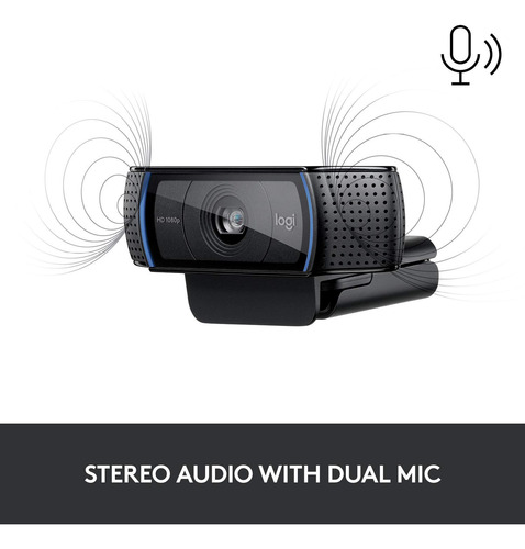 Cámara Web Logitech C920x Hd Pro, Cámara De Vídeo Full Hd De
