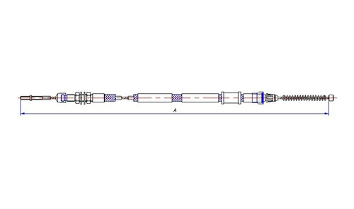 Guaya Freno De Parqueo Mitsubishi L-200 K32-34 Trasero Izqui