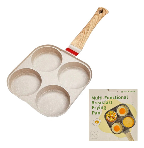 Sarten Antiadherente 4 Puestos Para Huevos Arepas Pancakes