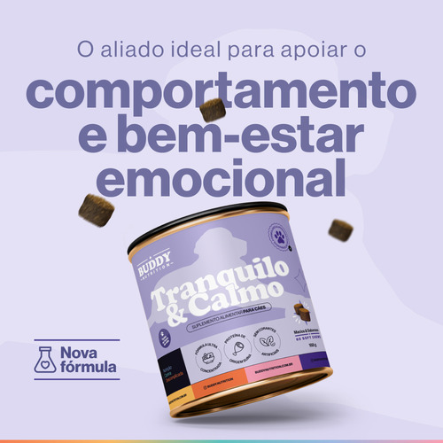Tranquilo & Calmo - Suplemento Para Cães - Buddy Nutrition