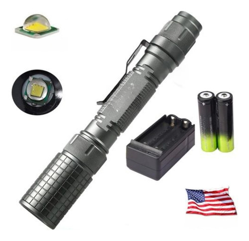 8000lm Con Zoom Cree Xml T6 Led Linterna 18650 Antorcha De F