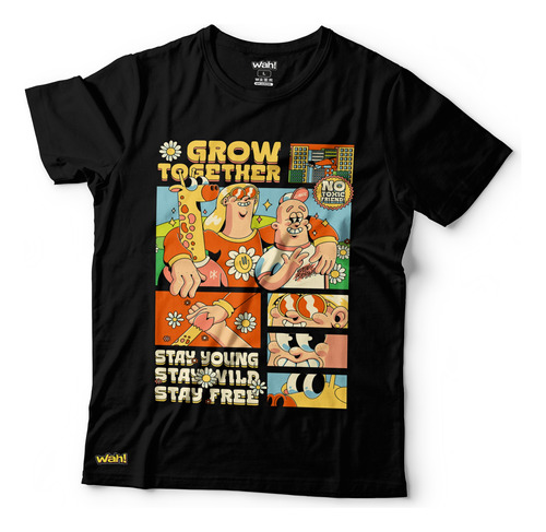 Remera Grow Together. Exclusiva De Wah! Raras-humor-bizarras